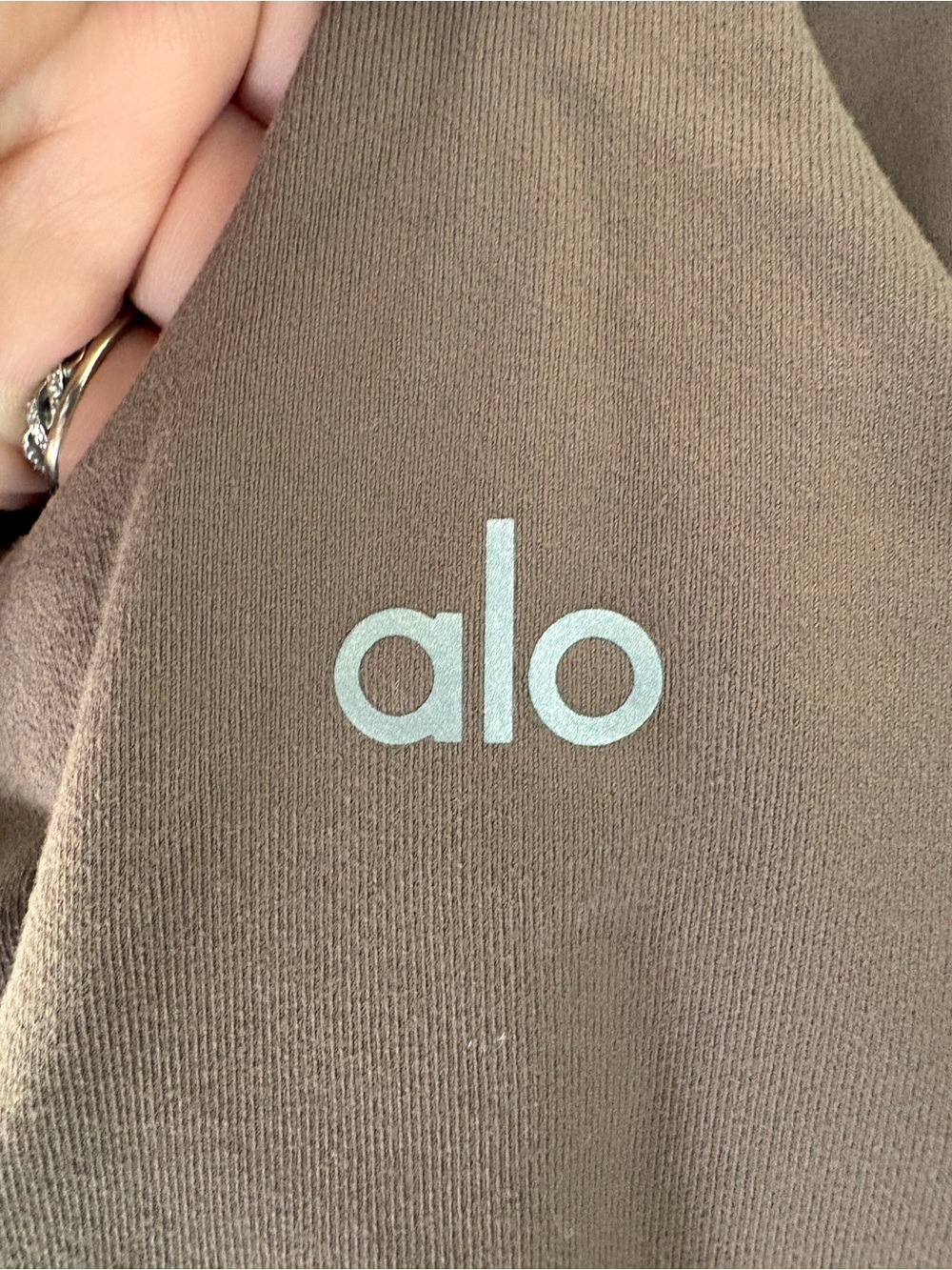 ALO Yoga Light Brown Scoop-Back One-Piece Bodysuit - Picture 3 of 4